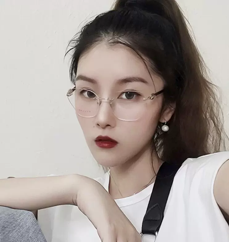 正品代購新款Bvlgari寶格麗光學近視眼鏡框無框鏡架女蛇頭