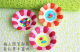 Kindergarten wall decoration color paper plate flower classroom layout decoration creative beauty and labor DIY handmade materials bag
