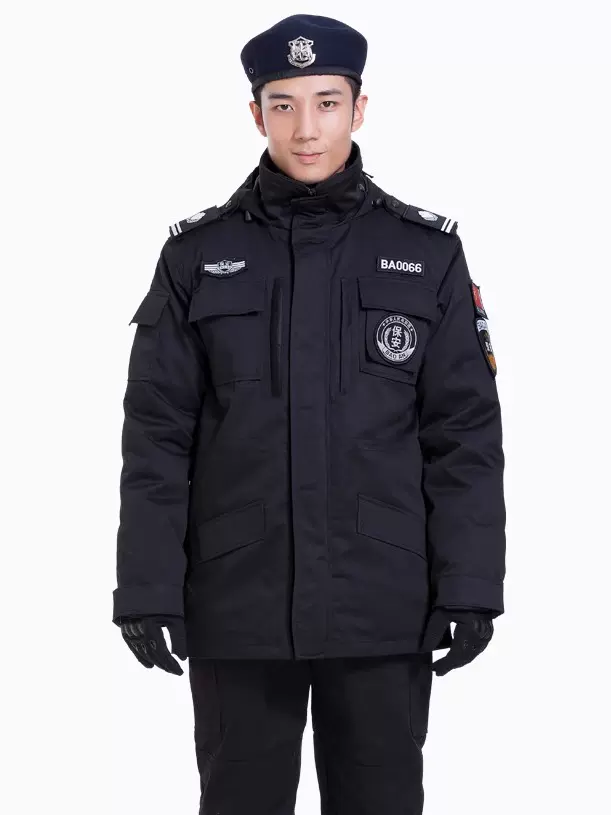 保安棉衣多功能防寒服男冬季加厚棉服工作服套装作训大衣冬装棉袄