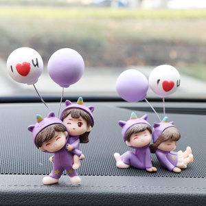 Internet celebrity Ins car interior decorative decorative decoration creative couple car on the car on the center console goddess products