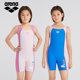 arena children's swimsuit, girls' professional training, big children's conservative boxer one-piece swimsuit quick-drying
