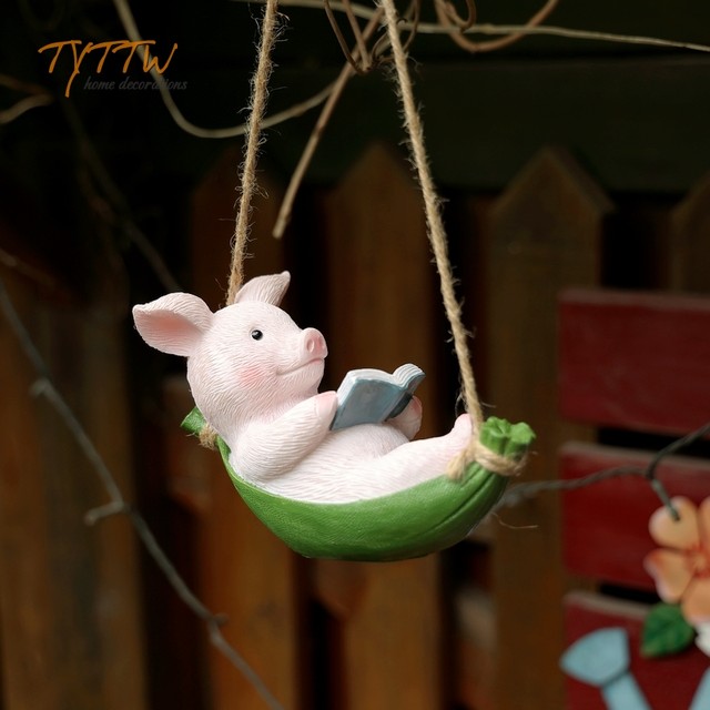 Garden balcony garden kindergarten garden garden garden outdoor hanging pig swing hanging decorations homestay decoration decorations