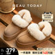 BeauToday Teddy series thick-soled snow boots for women in spring warm cotton shoes for women wearing outer hair tow to increase height BT