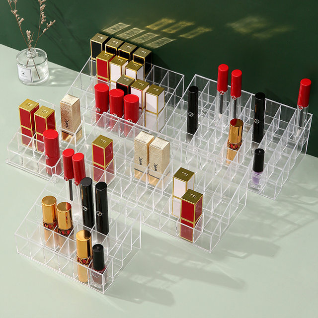 Lipstick storage box transparent household cosmetics storage box ...