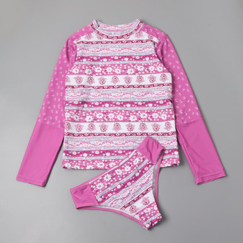 
Sunscreen girl surfing swimsuit two-piece set
