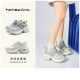 honeyGIRL thick-soled dad shoes for women 2025 new summer breathable mesh fashion sports and casual height-enhancing shoes