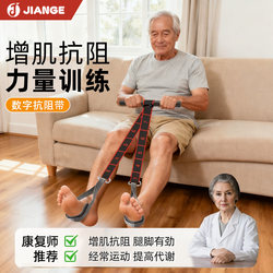 Resistance Band for Muscle Building, Digital Resistance Band for Middle-Aged and Elderly People, Segmented Elastic Band for Back and Leg Strength Training, Gluteus Maximus Training