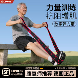 German Resistance Band for Muscle Building, Digital Elastic Band for Middle-Aged and Elderly People, Resistance Training for Gluteus Maximus and Leg Strength, Specialized Rehabilitation
