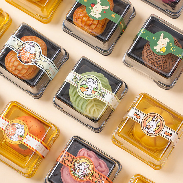 Mooncake packaging box transparent blister box 50g80g100g ice skin ...