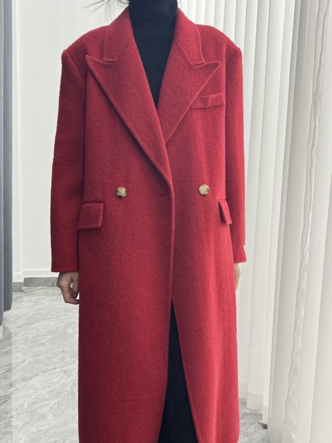 Clearance! Double-sided cashmere coat women's mid-length autumn and winter new Korean style loose and slim suit collar woolen coat