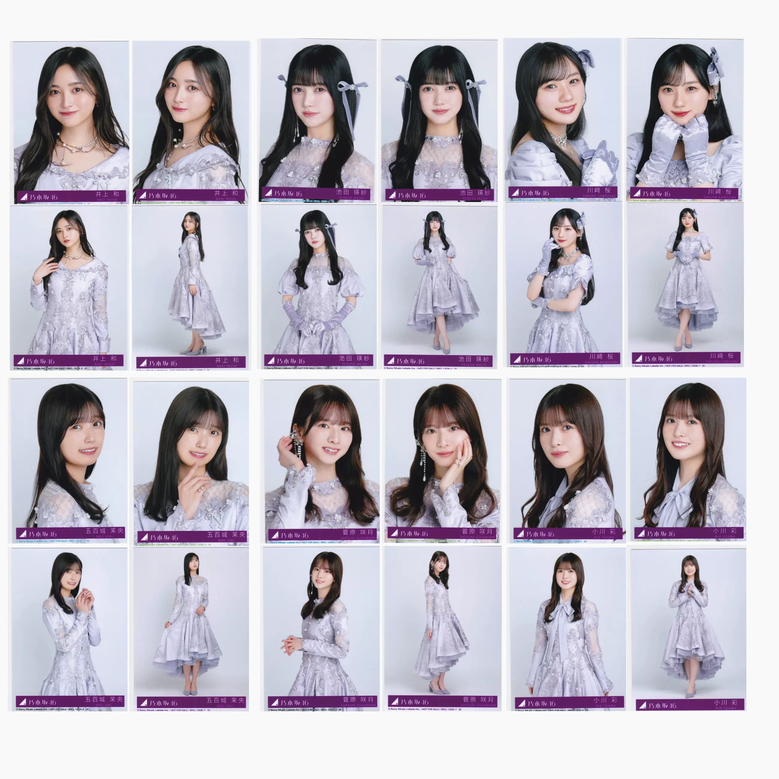 乃木坂46 38th ネーブルオレンジ 生写真 6期生 コンプ 11人×4種 小津 麗