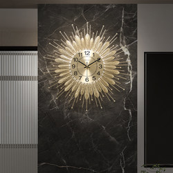 Modern Light Luxury High-End Clock Wall Clock Living Room Clock Wall-Mounted Creative and Elegant 2025 New Model Silent Quartz Clock