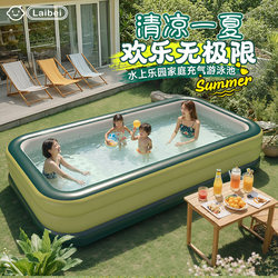 Children's Inflatable Swimming Pool, Large Family Pool for Home Use, Outdoor Adult Pool, Foldable Outdoor Rural Yard Pool