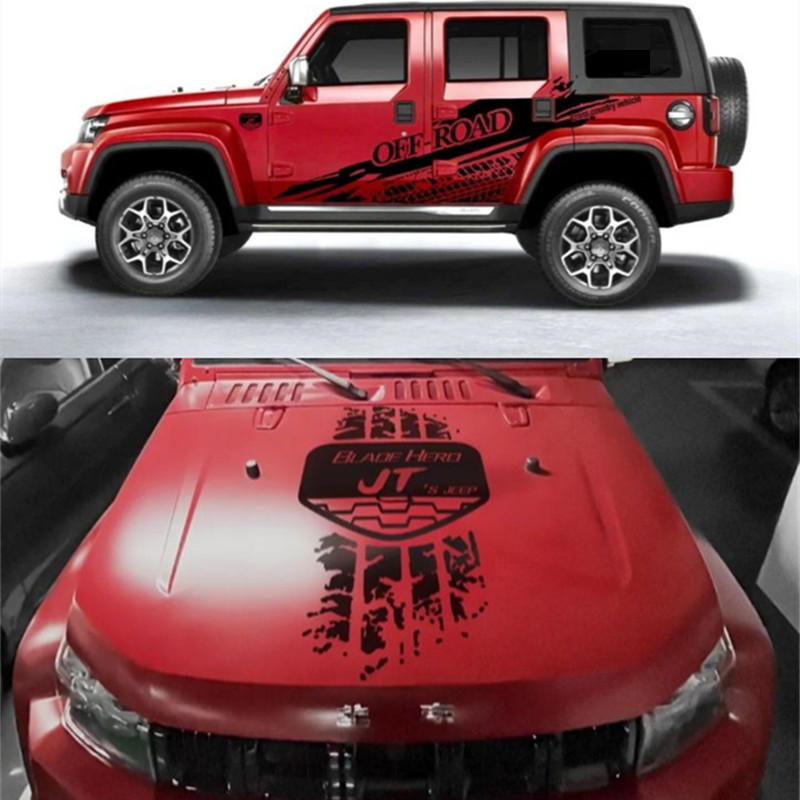 Beijing BJ40 car sticker pull pattern bj40plus Wrangler tank 300 ...