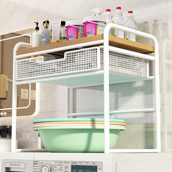 洗衣机上方置物架子滚筒顶部空间利用神器洗衣液家用整理架收纳柜