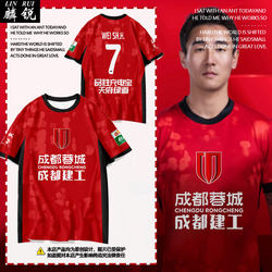 2026 Season Chengdu Rongcheng Team Uniform Football Clothing Player Version Quick-Dry Short-Sleeve T-Shirt for Men and Women