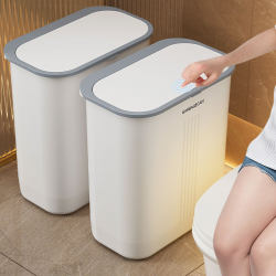 Bathroom Trash Can for Home Use, 2025 New Model, Toilet Gap Trash Can with Lid, Large Capacity, Special Narrow Gap Bin for Living Room and Kitchen