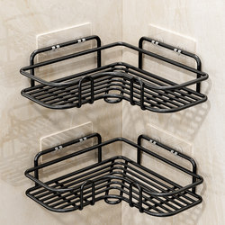 Bathroom Corner Shelf, No-Drill Wall-Mounted Toilet Washbasin Storage Rack