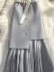 Fashionable and stylish pleated chiffon spliced ​​A-line mid-length waist to make you look slim and cover your flesh-covered skirt spring and summer new women
