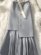Fashionable and stylish pleated chiffon spliced ​​A-line mid-length waist to make you look slim and cover your flesh-covered skirt spring and summer new women
