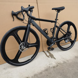 700C Road Bicycle Double Disc Brake Aluminum Alloy Frame 27/30 Speed Road Bike Racing Sports Car Curved Handlebar Racing Car