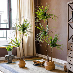 Artificial Green Plant Agave Tree, Faux Tree, Monstera Plant Potted Indoor Living Room Decoration Floor-Standing Bonsai