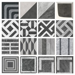 Ecological Paving Stone Pc Brick Mosaic Imitation Waterjet Mosaic Tile Villa Rural Self-Built House Courtyard Floor Tile Quartz Brick