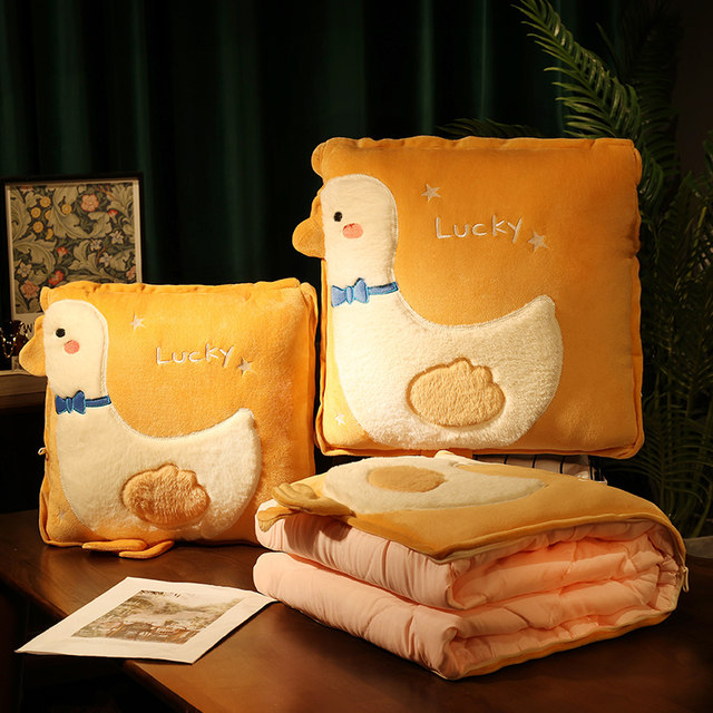 Pillow quilt dual -use thickened office folding nap pillow pillow carpet, two -in -one car, car pillow car
