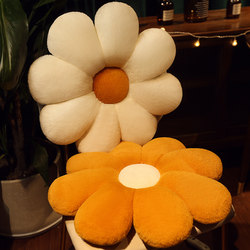 Trendy Petal Pillow Flower Headboard Cushion Living Room Sofa Cushion Bay Window Decoration Sunflower ins Light Luxury for Women