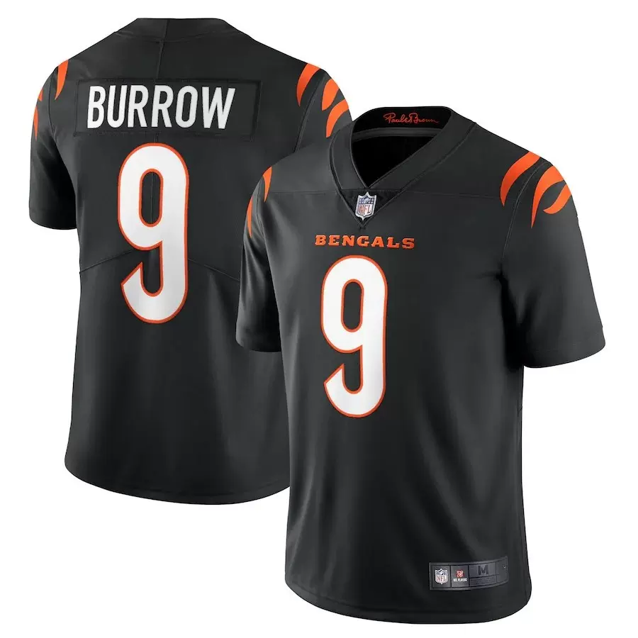 NFL Cincinnati Bengals 橄榄球服辛辛那提猛虎9号Burrow乔伯罗-Taobao