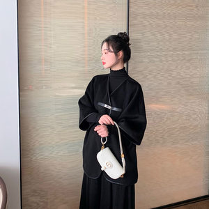 Lugin homemade <Prague Winter> Wool Australia Mao double -sided cloak coat coat coat resistance wind and fashionable