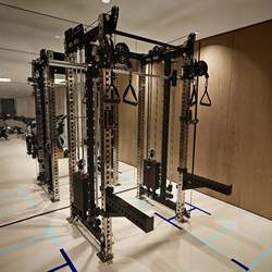 Rep 5Th Generation Double Bird Trainer Squat Rack Bench Press Rack Smith Machine Stainless Steel Multi-Functional