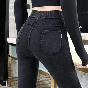 Pine pants female wearing 2022 spring and summer new high -waisted wild, thin small pencil pants black slim leggings
