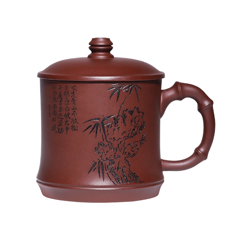 宜兴紫砂杯男士纯手工高档茶杯泡茶套装正品大容量中秋节
