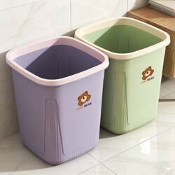 New Model Trash Can for Home Use, Large Size, Thickened, Large Capacity, with Press Ring, Suitable for Bathroom, Kitchen, Living Room, Bedroom, Dormitory, Toilet