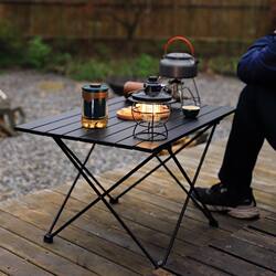 Outdoor Ultra-Light Aluminum Alloy Table Camping Picnic Table Portable Foldable Picnic Leisure Beach Self-Driving Travel Furniture