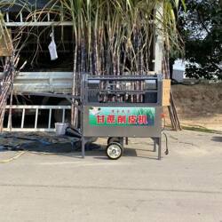 Automatic Small Electric Sugar Cane Peeling Machine, Sugar Cane Peeling and Cutting Machine for Street Vending, Battery-Powered