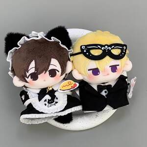 
13cm self-deprecating bear doll clothes 'cat little maid' 10cm doll clothes cotton doll cute princess skirt replacement suit