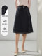 Women's 2025 summer dress new high-waist slim and versatile mid-length skirt temperament large size hip-packing A-line skirt