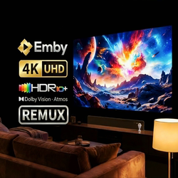 Emby Media Library 4K Ultra-Clear Hard Drive Server with Direct Connection to Three Networks, No Lag during Peak Hours, Apple Tv Media Library