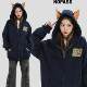 NOPASS National Fashion Brand Original American Doberman Pinscher Ear Hooded Sweatshirt Starry Stars Plus Velvet Cardigan Jacket for Women