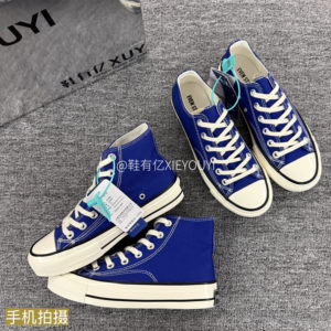 
Shoes Youyi sapphire blue 1970s high and low canvas shoes for men and women 2026 spring and autumn new shoes thick sole sneakers