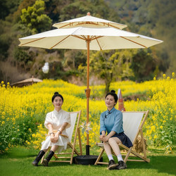 Outdoor Sunshade Umbrella, Patio Umbrella, Stall Umbrella, Large Outdoor Sun Umbrella, Central Pole Umbrella, Night Market Popular Garden Folding Camping Umbrella