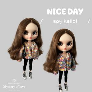
Little cloth blythe doll ob24 pp fr azone Sun Dongxu Nana Barcopier doll sweater