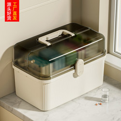 Multi-Layer Medicine Box, Household Medicine Box, Household First Aid Medicine, Portable Large-Capacity Classified Storage Box, Small Medicine Box