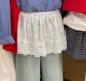 
New anti-exposure base lace spring and summer skirt versatile lace hem artifact butt embroidered butt curtain skirt