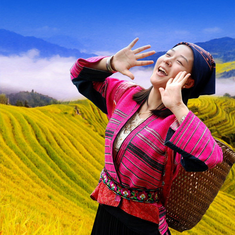 【私家团】 桂林旅游龙脊梯田金坑大寨龙脊峡漂流纯玩一日游包车