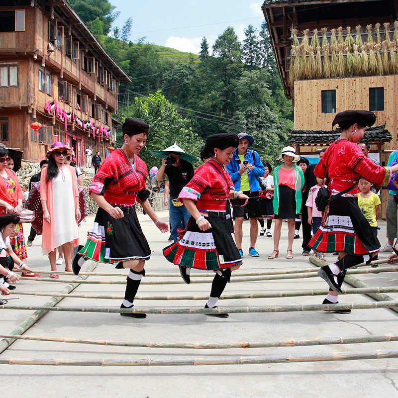 【私家团】 桂林旅游龙脊梯田金坑大寨龙脊峡漂流纯玩一日游包车