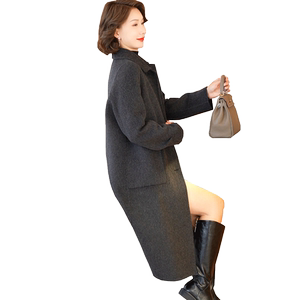
Korean double-sided wool wool coat mid-length temperament casual middle-aged mother 2025 new autumn and winter wool coat