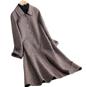 Advanced Trinity Macrobe Wool double -sided woolen Women's Medium Korean Mao Woors Jacket Autumn and Winter 2022 New models
